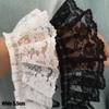 5CM Wide Embroidery White Black 3D Flower Lace FabricTrim Ribbon DIY Sewing Applique Collar Dress Wedding Guipure Decor