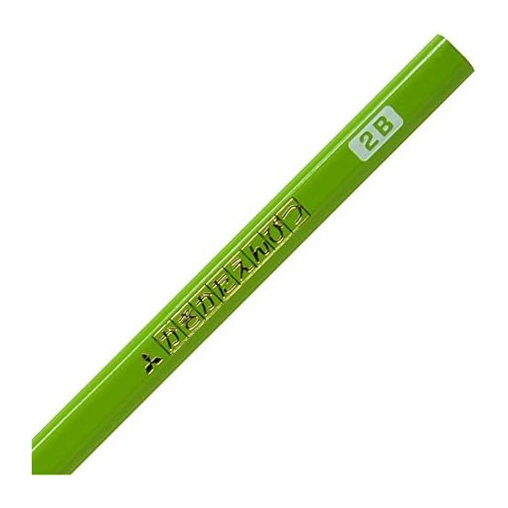Карандаши Mitsubishi Pencil "Kakikata", Треугольный корпус, 2B, Светло-зеленый, 1 дюжина K45632B