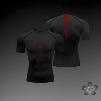 Мужская компрессионная футболка для фитнеса, спорта, бега, спортзала, обтягивающие футболки, спортивные футболки для бодибилдинга, быстросохнущие топы, футболки для лета