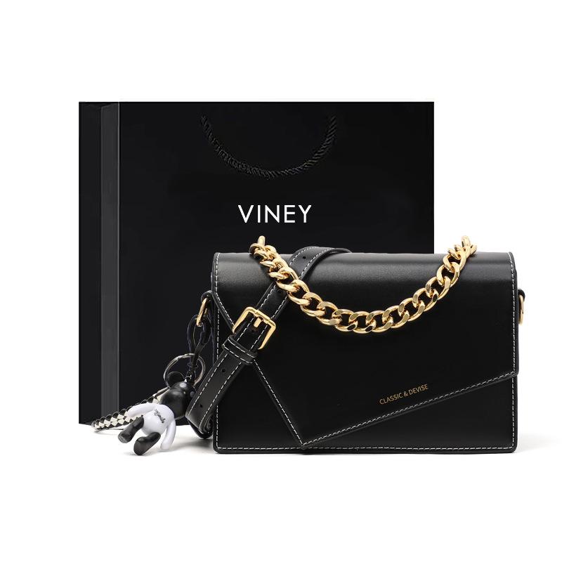 Bags for Women In Autumn and Winter  New Versatile Chain Bag  Handbag  Temperament  Genuine Leather  Light Luxury Square Bag