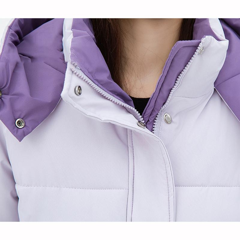 Женская стеганая куртка Зимняя с капюшоном Хлеб Свободная Короткая Модная