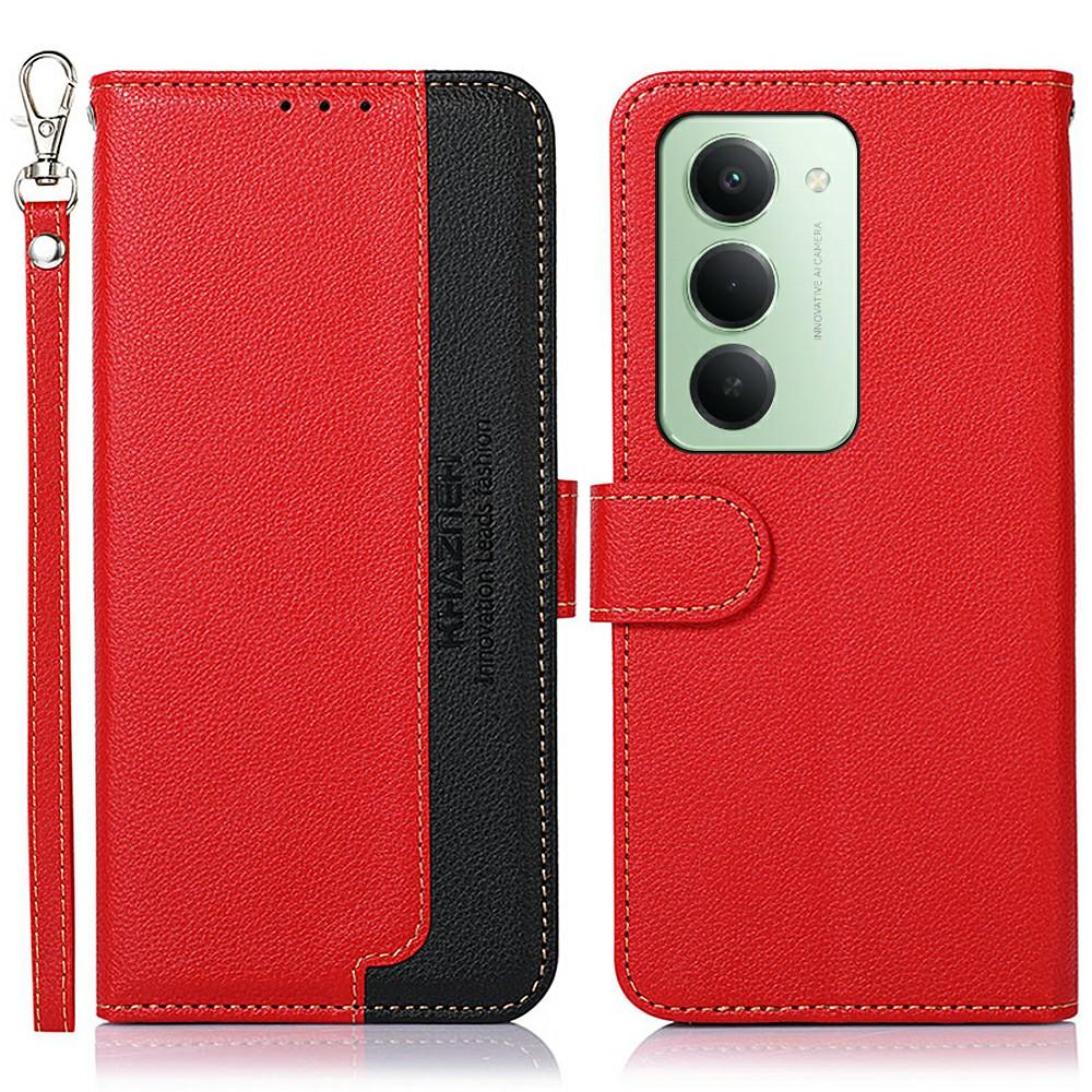 For Xiaomi Redmi 15 5G (Global) (169mm) Case RFID Blocking Wallet PU Leather Phone Cover with Strap