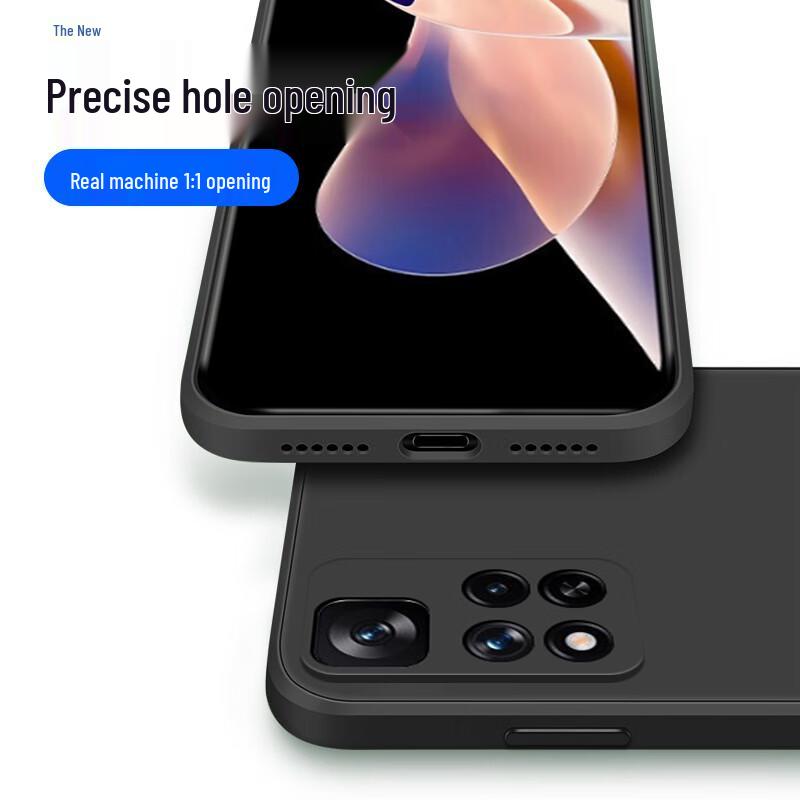 KEKLLE Противоударный чехол для телефона Redmi из жидкого силикона