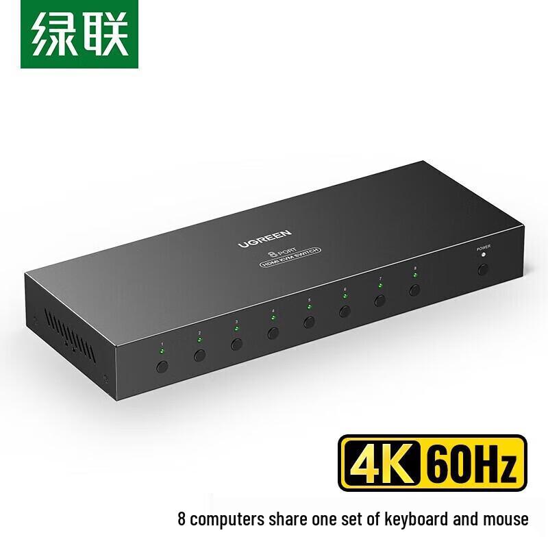 Ugreen 8-в-1 HDMI KVM-переключатель CM546