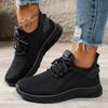 New Women's Flat Sneakers Comfortable Lightweight Women Running Shoes Breathable Lace-up Casual Shoes Fashion Mesh Walking Shoes
