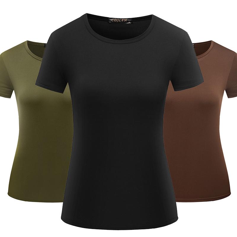 Обычные топы с короткими рукавами, футболка, удобная эластичная повседневная популярная женская дышащая базовая женская одежда, однотонная женская одежда ручной работы