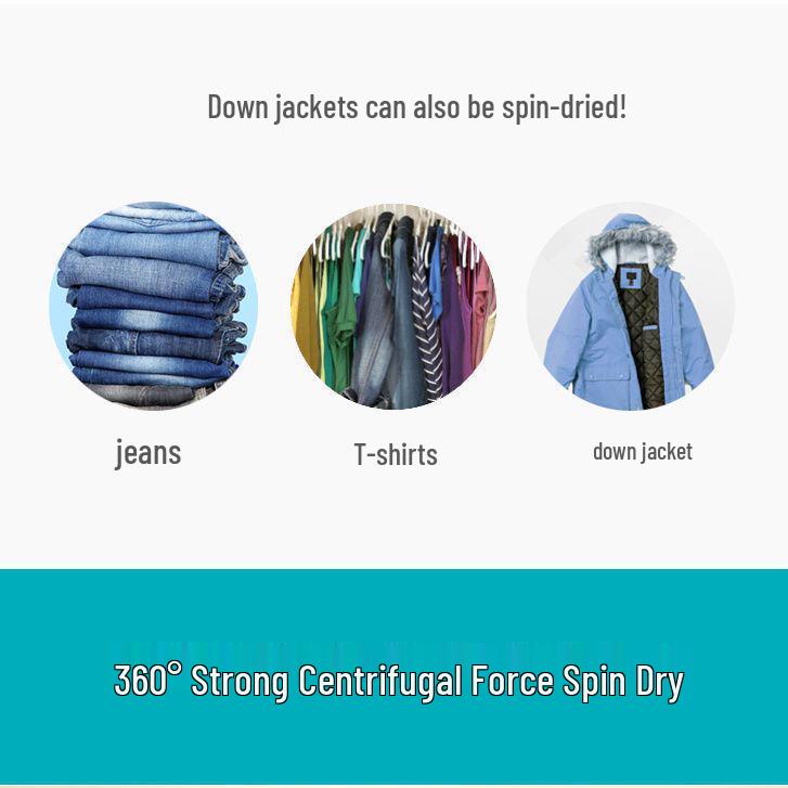 Стиральная машина с большой загрузкой и функцией отжима для одежды и обуви - Идеально подходит для общежитий и съемного жилья