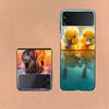 Yellow Duck Phone Case For Samsung Z Flip 6 7 5G Galaxy Z Flip 5 4 3 5G Cases Shockproof Hard Cover TPU