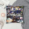 Наволочка с принтом виртуальной группы Gorillaz, чехол для подушки, новый стиль, домашний декор, квадратная, разных размеров.