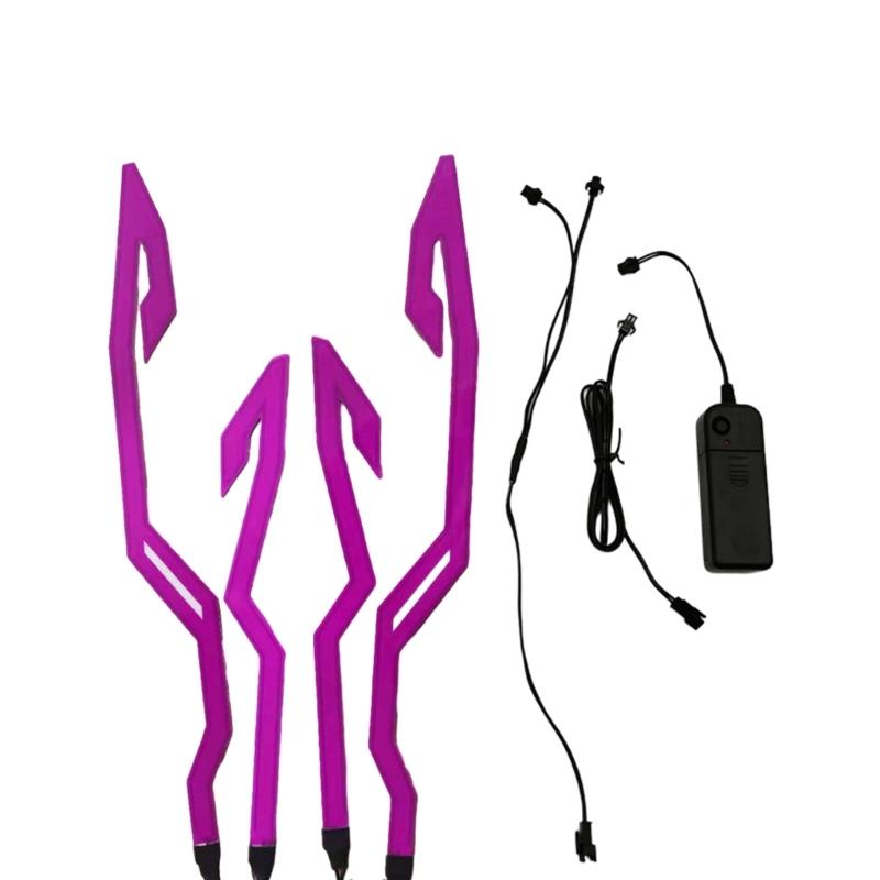 Мотоциклетный шлем световая полоса для езды на шлеме своими руками светодиодная лента 4 в 1