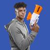 Hasbro Nerf Fortnite SR Бластер с ручным взводом и молотковым механизмом, со съемным прицелом и 8 стрелами 4 для аутентичных стрел, заряженный, для детей, подростков, взрослых, E9391,
