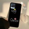 Чехол с короной Короля и Королевы для Realme C55 C63 C61 C51 C53 C25 C65 C67 C71 C75 11 12 13 14 Pro Plus GT6 GT7 15 Pro