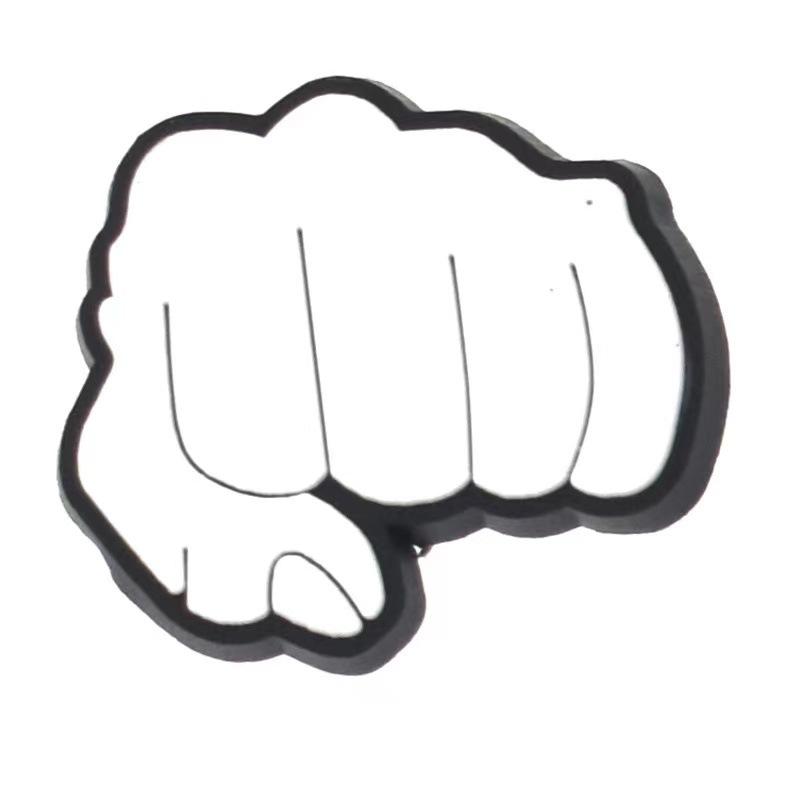 Мода 12 шт. Различные модные жесты ПВХ подвески для обуви DIY булавки забавная ручка форма сандалии верхние аксессуары обувь пряжки украшения