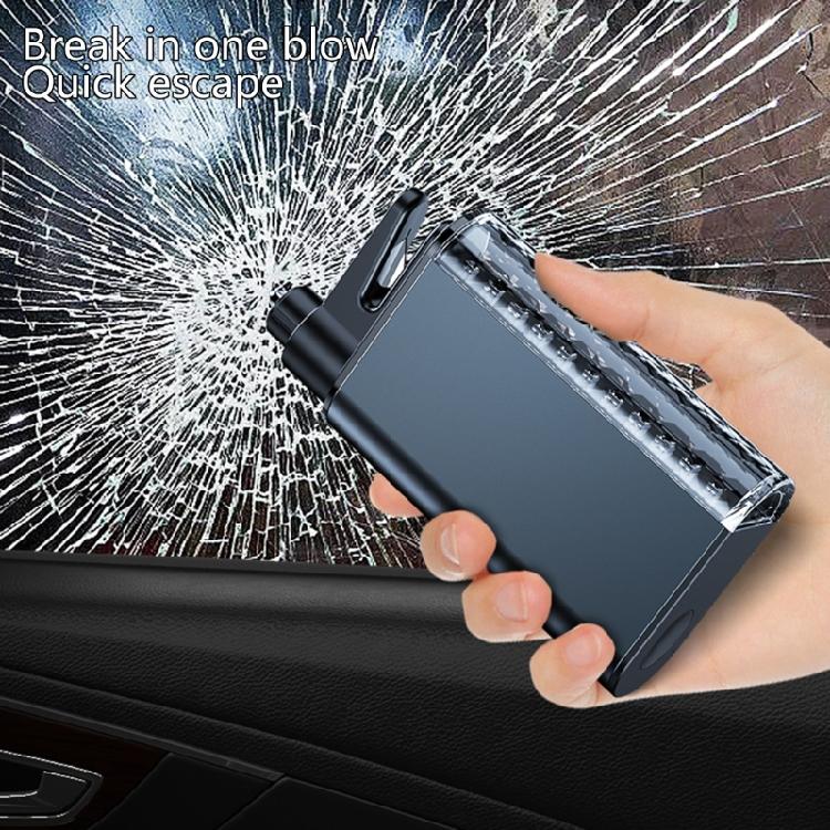 Multifunctional Car Rescues Gadgets with Bright LED Flashlight and Window Hammer for Safe Travel and Outdoor Adventures