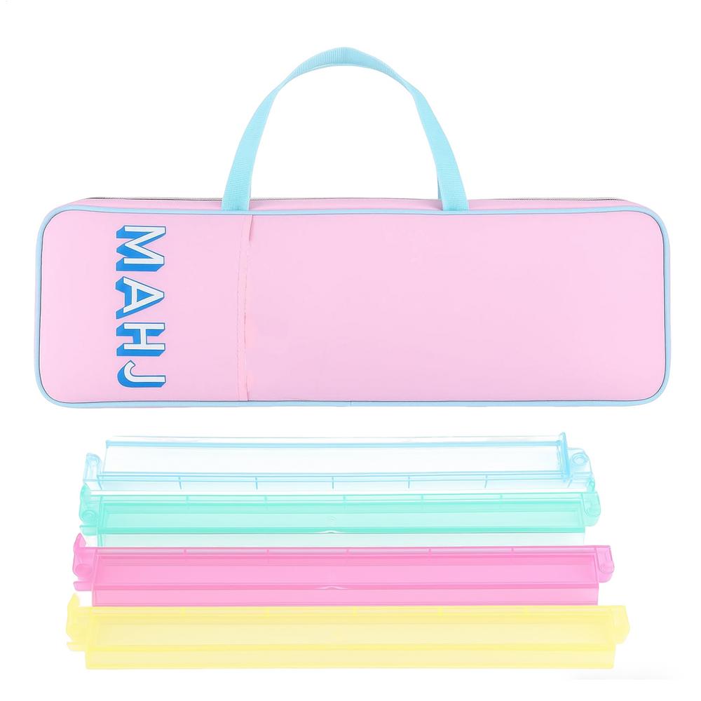 Mahjong Rack Storage Bag Ergonomic Waterproof Organizer With Zipper Mahjong Game Storage Bag For Outdoor Travel Indoor Home