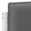 Upholstered Headboard with Headboard in White and Light Grey 75 cm