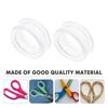Beaupretty 8-Piece Silicone Finger Rings for Hair Cutting Scissors, Finger Protector Rings, Hair Styling Accessories, Flexible Scissor Ring Covers for
