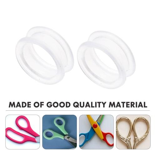 Beaupretty 8-Piece Silicone Finger Rings for Hair Cutting Scissors, Finger Protector Rings, Hair Styling Accessories, Flexible Scissor Ring Covers for