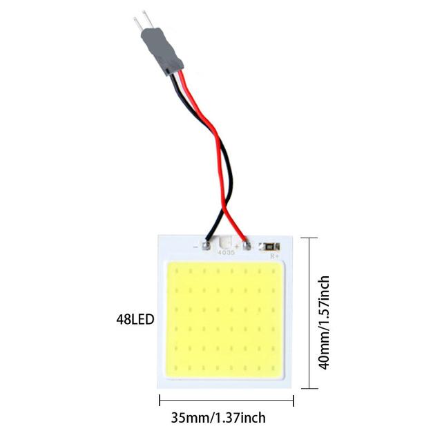4 PCS Car Interior Accessories 18/24/48 SMD T10 4W 12V COB Car Interior Panel LED Lights Lamp Bulb Car Dome Light Car Panel
