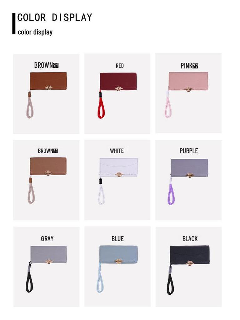 2025 Women's Luxury Tri-fold Leather Wallet - Multifunctional, Large Capacity PU Clutch