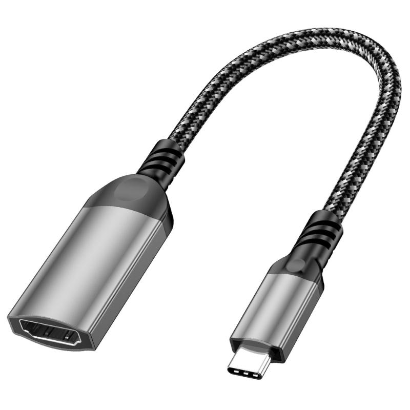 Type C To HDTV-compatible Converter Cable 4096x2160 60Hz/30hz 4K Output For USB C Laptops And Displays