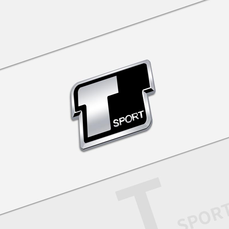 Автомобильный металлический 3D значок-буквы T Sport Наклейки на багажник Для Toyota Camry Highlander RAV4 Yaris Corolla Hilux Стайлинг автомобиля NH0