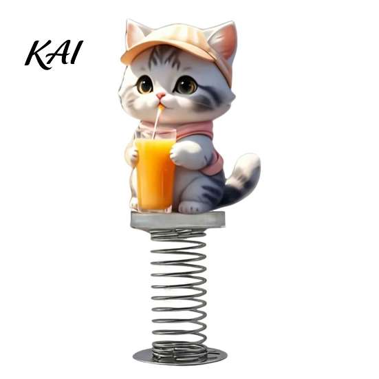 Clear Double Sided Printing Decors Cute Cat/Dog Car Dashboard Ornaments, 2D Flat Acrylic Decorations Vivid Cartoon Pet Desktop Ornaments with