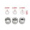 1Set Stainless Steel O2 Sensor Restrictor Fitting with Gas Flow Inserts Adjustable Gas Flow Inserts Defouler O2 Oxygen Sensor