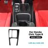 Carbon Fiber Gear Shift Collar Trim for Honda Civic Type R 11th FL5 2022 2023 2024 2025 LHD RHD