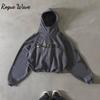 RogueWave Хип-хоп Уличная Пара Толстовка Принт Толстовка с Капюшоном Свободная Повседневная Худи Прилив Мужская Женская Одежда