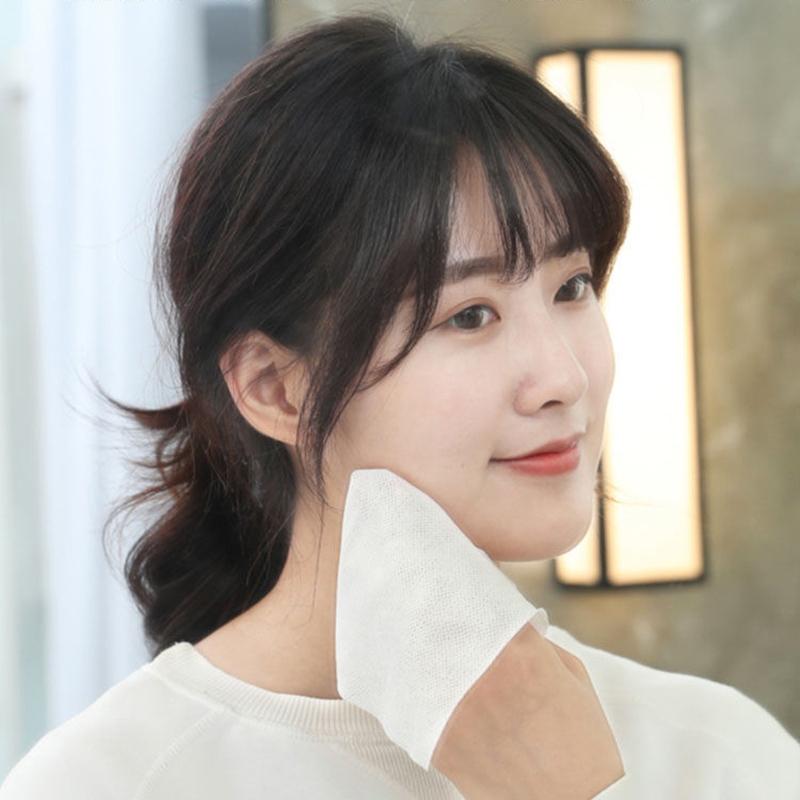 30/50/70 шт. Натуральное одноразовое полотенце для лица, дорожное, для очищения лица, влажное и сухое, средство для снятия макияжа, жемчужный хлопок, мягкое нетканое полотенце для макияжа