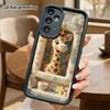 Phone Case: 2D flat, suitable for Samsung Galaxy A34 A35 M05 M06 S20 S22 S21 FE Plus 5G protective case, giraffe by the window, perfect Christmas and 