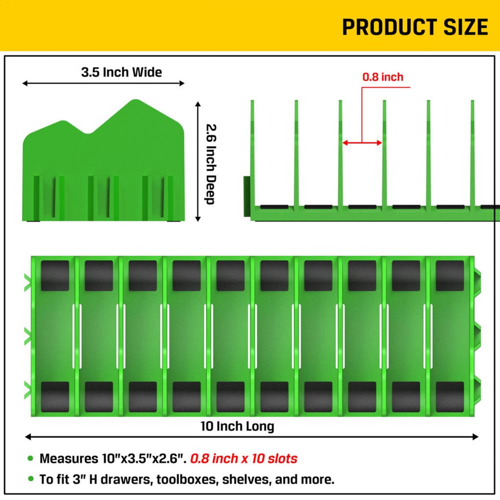 Plier Storage Rack With 10 Slots Plier Organizer Holder and Cutter Organizer Can be spliced Wrench Organizer Storage Holder