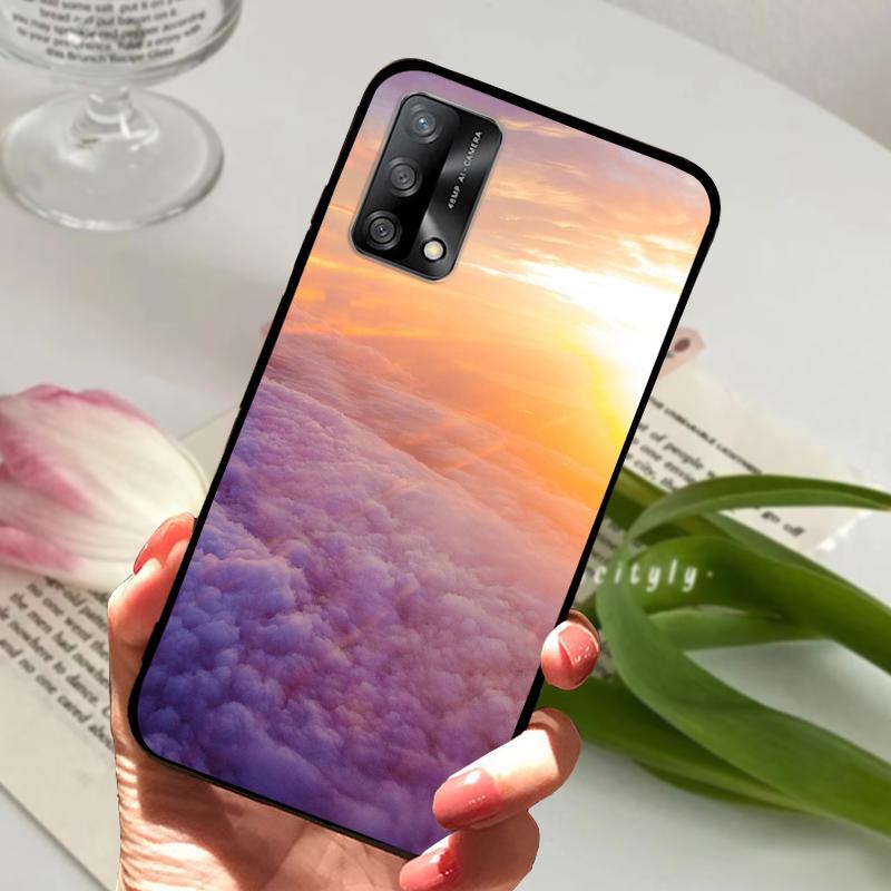 Чехол для Oppo A74 4G CHP2219 Ударопрочный Цветной Матовый Мягкий ТПУ Силиконовый Чехол для Телефона Для OPPO F19 Бампер CPH2219 Fundas