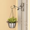 Подвесные растения Кронштейн Настенный кашпо Крючки Цветочный горшок Железные фонари Вешалка