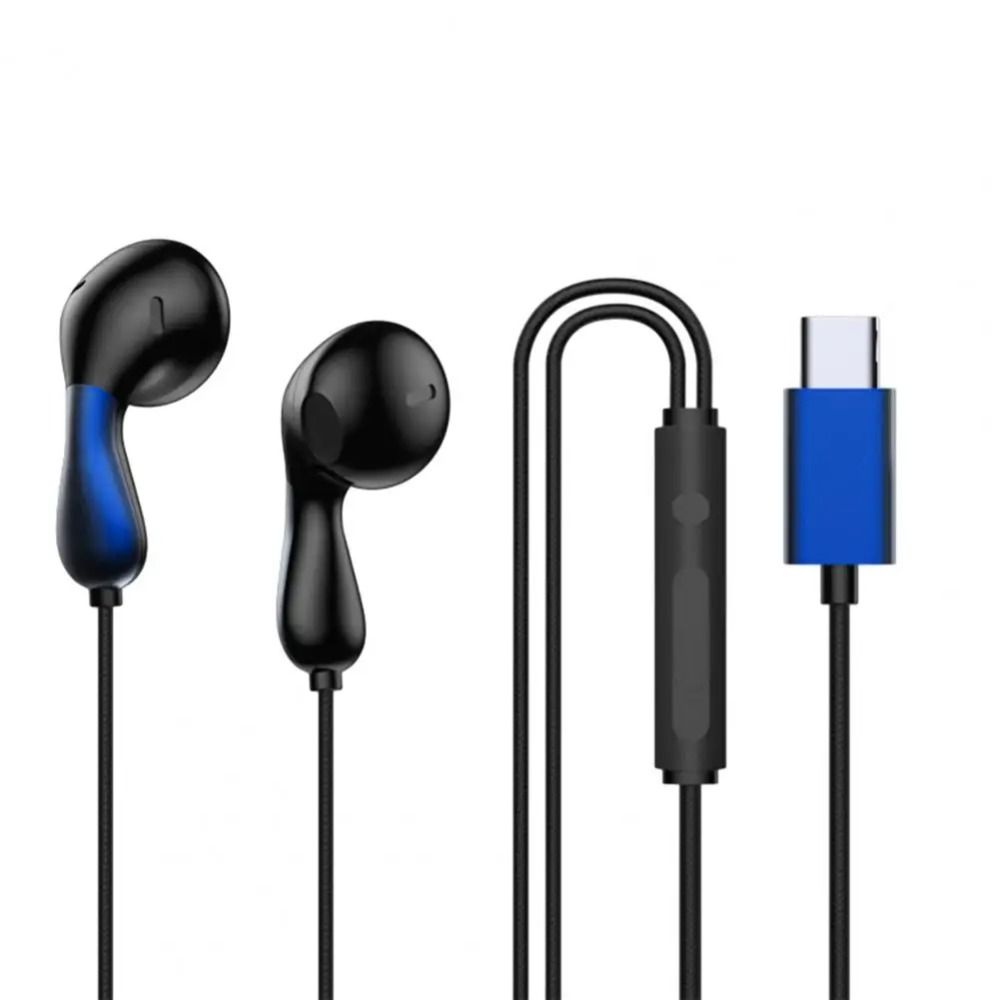 HD Mic Hifi Stereo Headset Noise Reduction Type C&3.5mm Earphones Wired Headphones  Mobile Phone