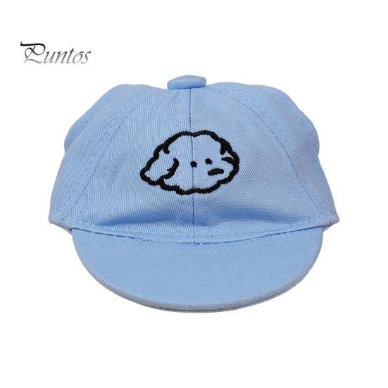 Защитная шляпа от солнца для собак с отверстиями для ушей Бейсбольная кепка для собак Холщовая шляпа для домашних животных Кепка с козырьком для домашних животных для фотографий Косплей вечеринок
