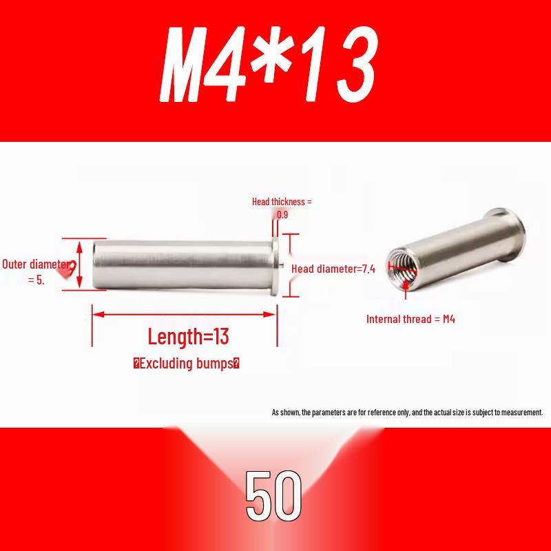Сварные шпильки из нержавеющей стали 304 с внутренней резьбой M3-M6