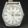 ВИНТАЖНЫЕ АВТОМАТИЧЕСКИЕ ЧАСЫ SEIKO 5 ВОССТАНОВЛЕННЫЕ ЯПОНИЯ МУЖСКИЕ БЕЛЫЙ ЦИФЕРБЛАТ a444450-1