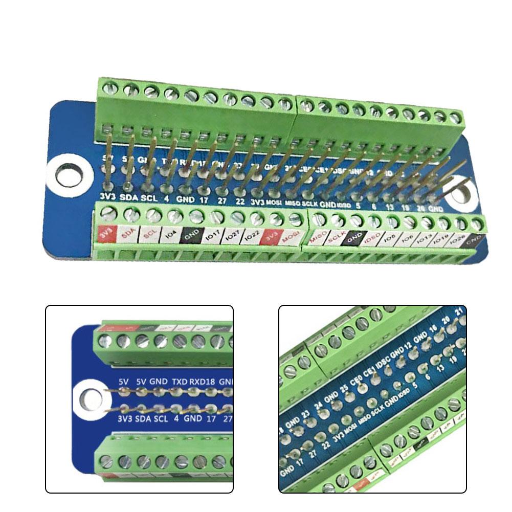 1pc Expansion Board Terminal Block For Breakout Board With Pin Definition Stickers Industrial Terminal Easy Installation