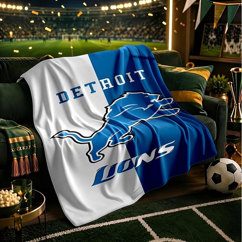 Detroit Team Spirit Blanket Lightweight Flannel Bedding Blanket Perfect for Travel, Camping, Living Rooms, Offices, Sofas, Fan Christmas gift