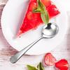 Round Spoons with Long Handle Stainless Steel Coffee Tea Ice Cream Flatware Portable Teaspoon Accessory for Household