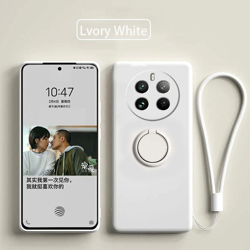 Чехол для Realme 12 Pro Plus, жидкий силиконовый держатель для кольца, мягкий чехол для телефона Realme 12 Pro + обновленная противоударная задняя крышка Fundas