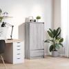 VidaXL Drawer Cabinet Sonoma Grey 55.5x34x119.5 Cm Engineered Wood, Storage Cabinet, High Sideboard, Cabinet of 861648