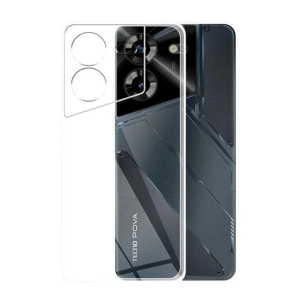 Для Tecno Pova 5 Pro Чехол Прозрачный Силиконовый Мягкий Чехол Для Телефона Tecno Pova 4 Pro Прозрачный Противоударный Чехол или Tecno Pova 3 Pova2 Funda