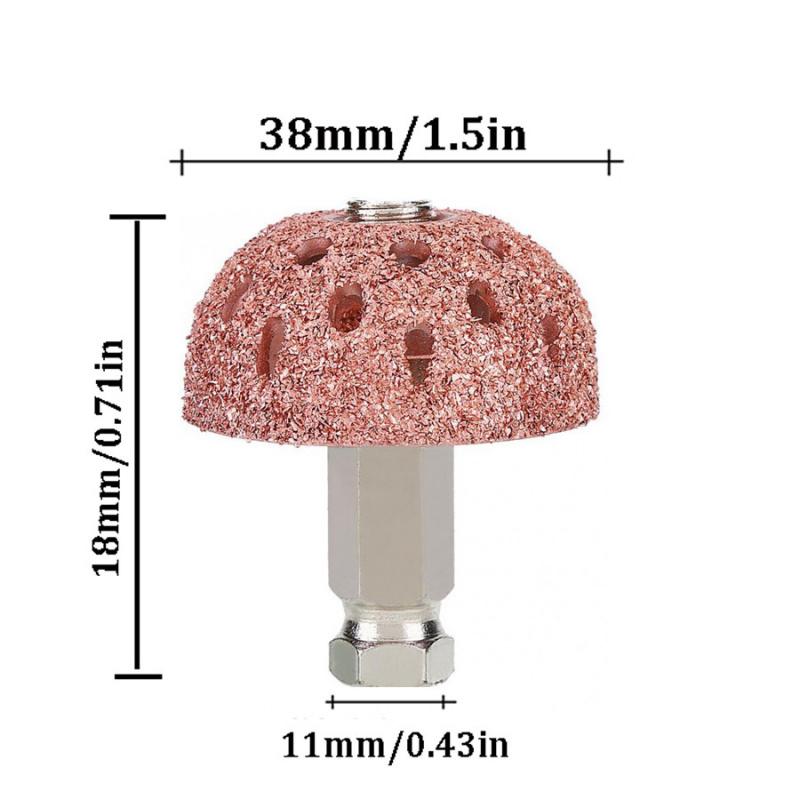 Новая головка для шлифовки шин автомобиля, вращающиеся инструменты, грубый полировальный круг + шестигранный соединительный стержень