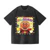 Anpanman Vintage Wash Japanese Design T Shirt High-quality Streetwear Men's Clothing Women's Clothing 2026 Summer New T-Shirt