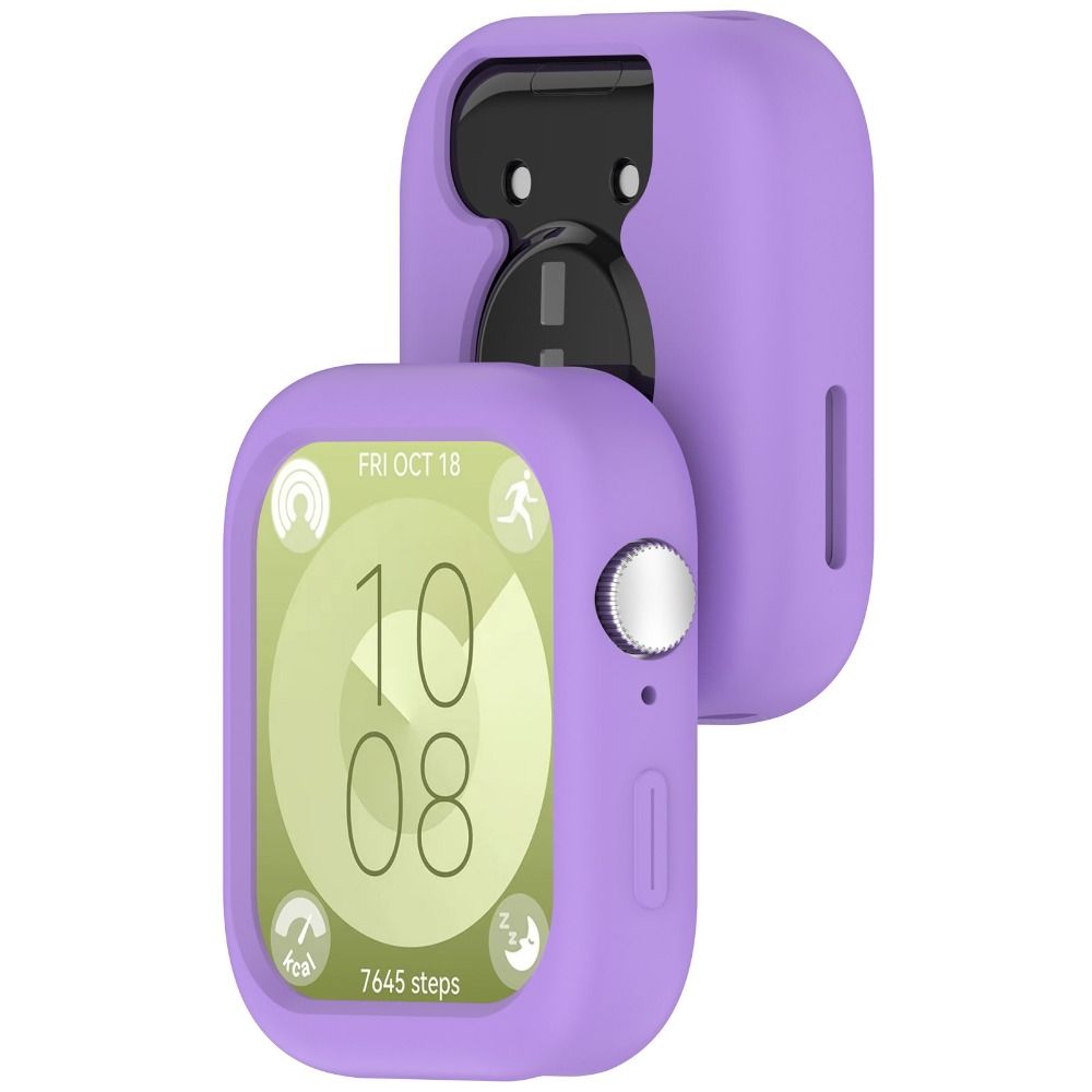 Bumper Screen Protector Shell Protective Frame Silicone Case for Huawei Watch Fit 3 Smart Watch