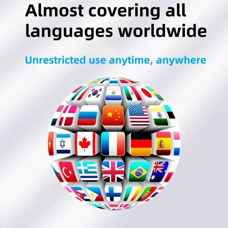 Новый лучший интеллектуальный переводчик с искусственным интеллектом, голосовой мульти-переводчик, 137 языков, портативная аудиоподдержка, 3-дюймовый сенсорный экран, фото, офлайн-запись, перевод