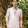 YOUNGOR Men's Business Casual Breathable Short Sleeve Polo Shirt GSPC533011OFA